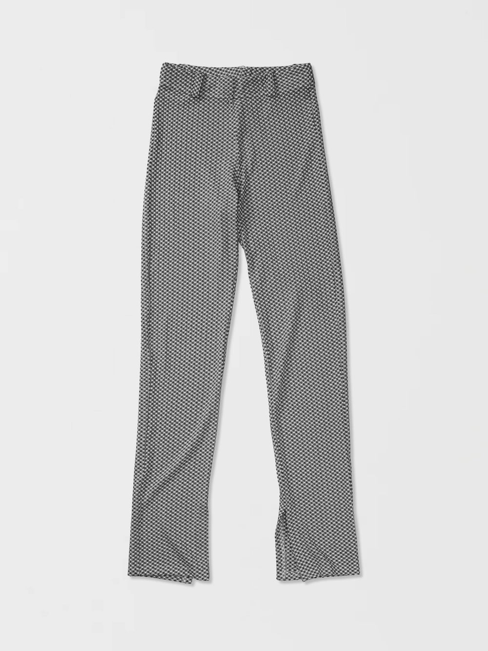 Gingham Plit Pants