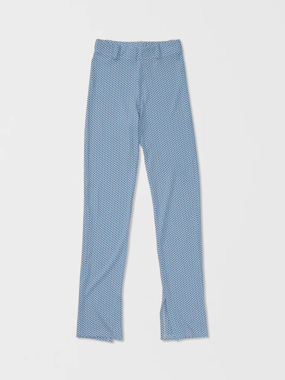Gingham Plit Pants