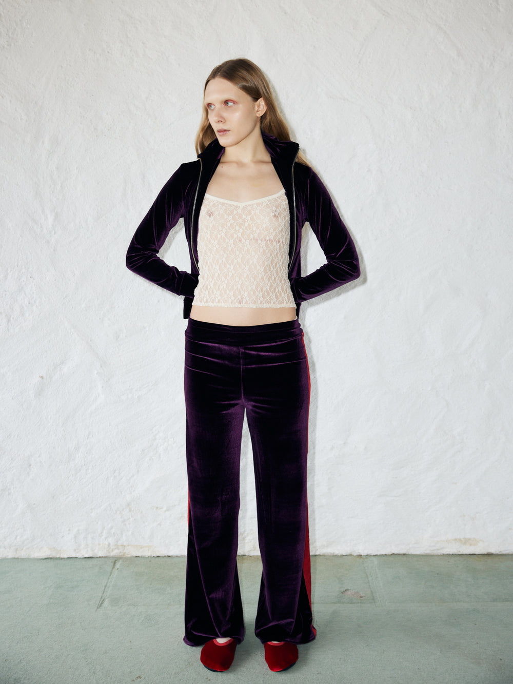 Velvet Stripe Pants