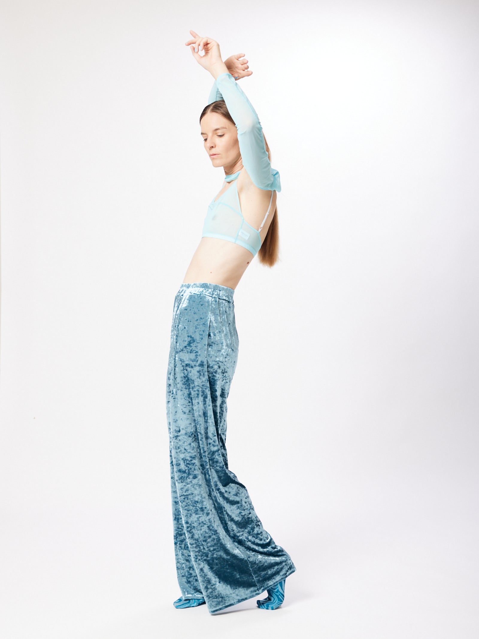 Hammered Velvet Pocket Pants