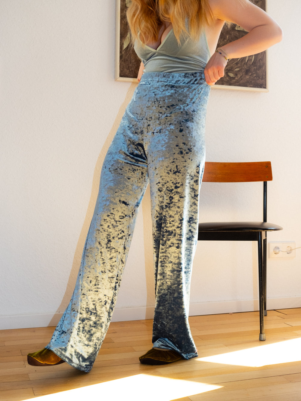 Hammered Velvet Cozy Pants