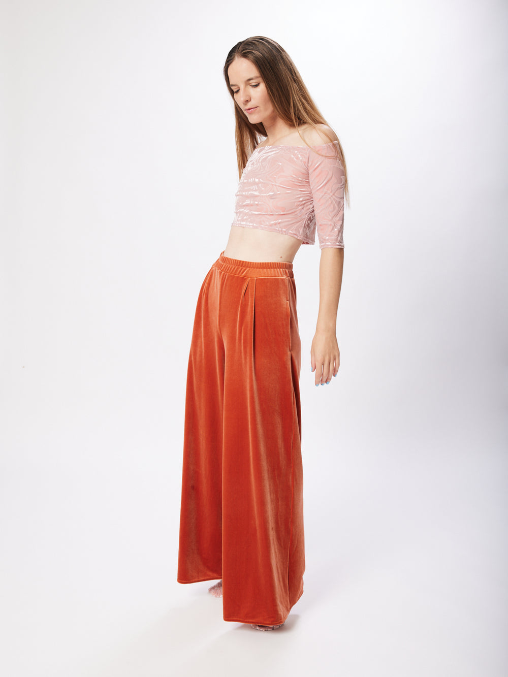 Velvet Pocket Pants Amber