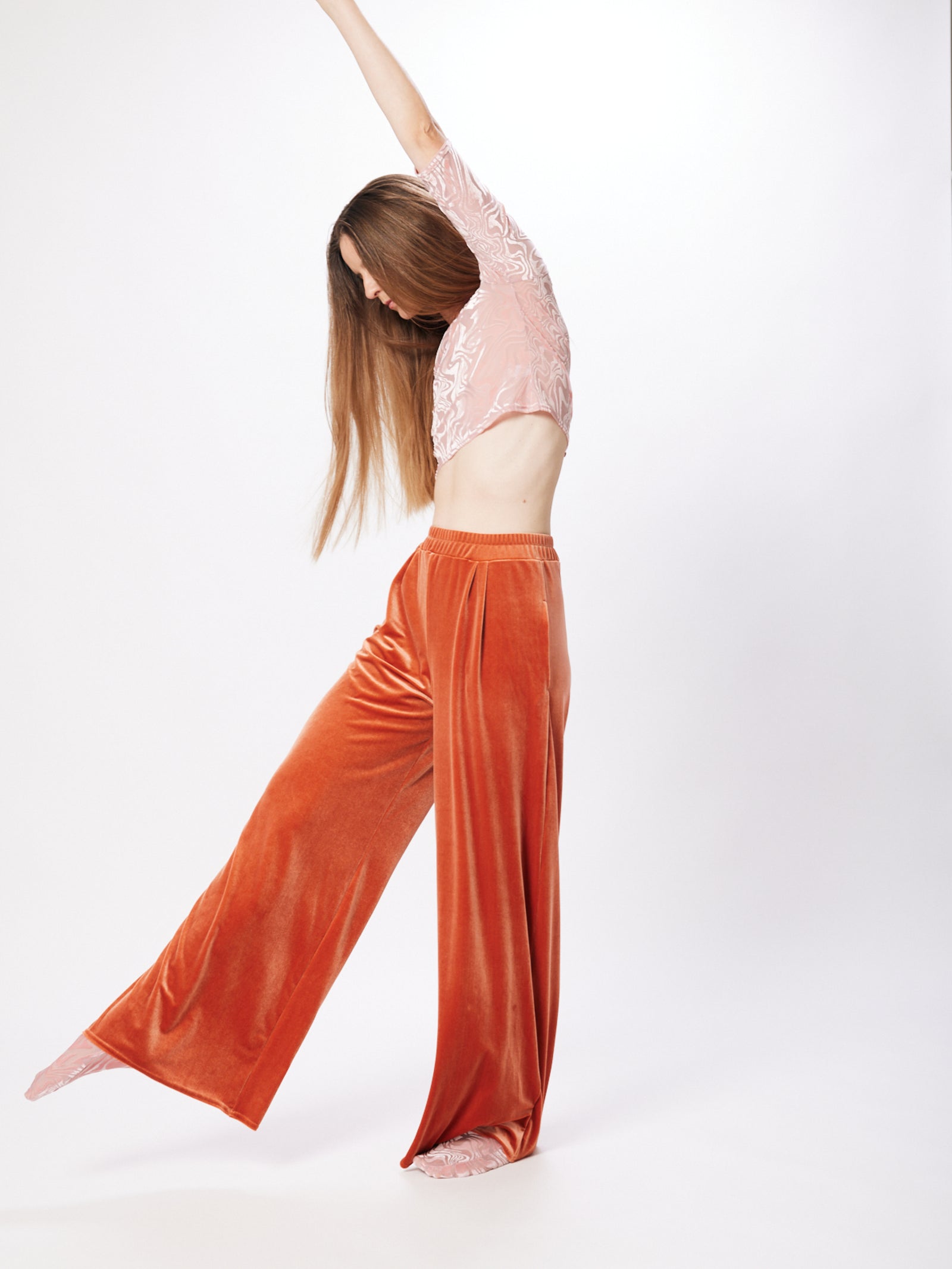 Velvet Pocket Pants Amber