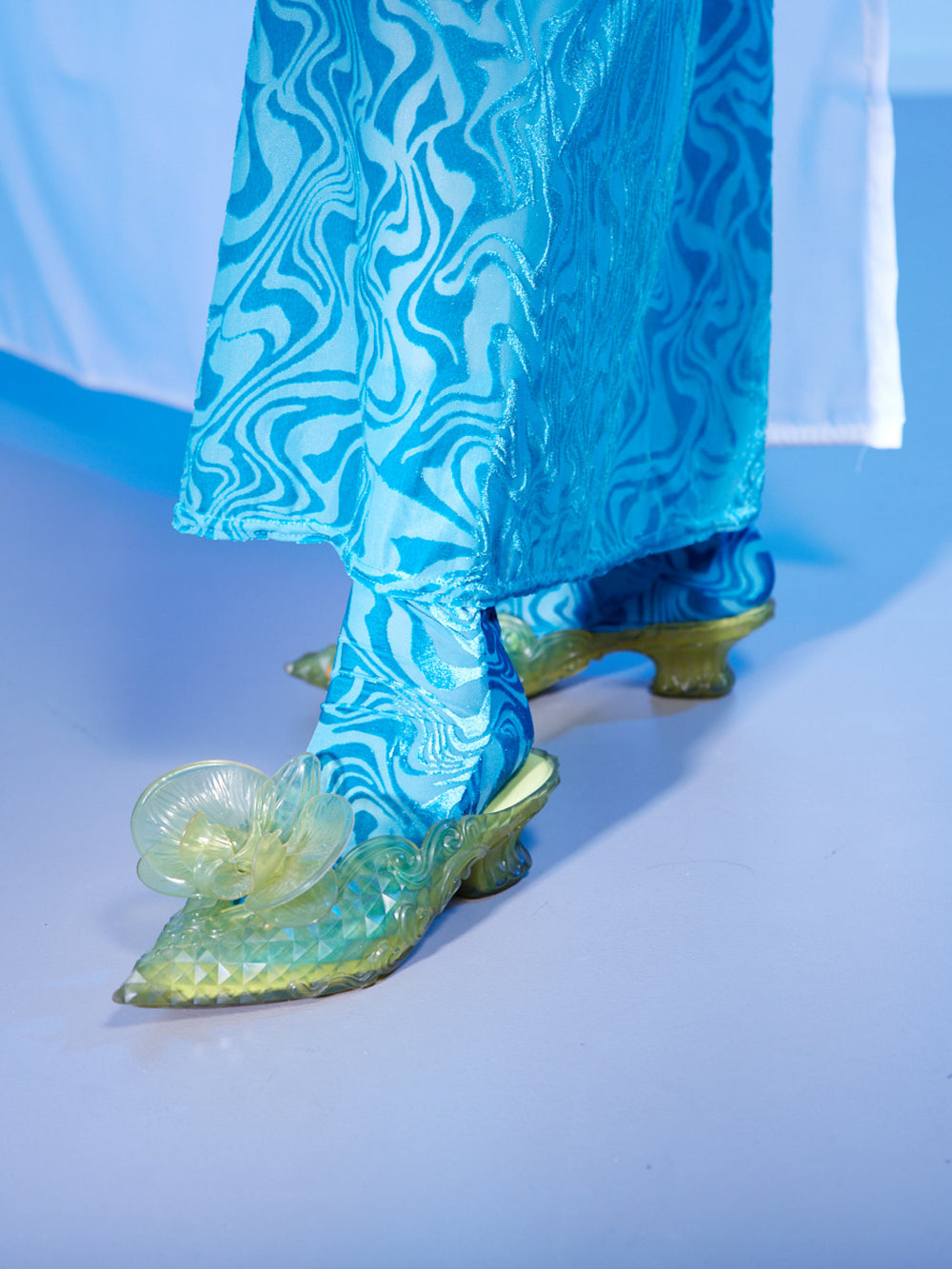 Devore Print Ankle Socks