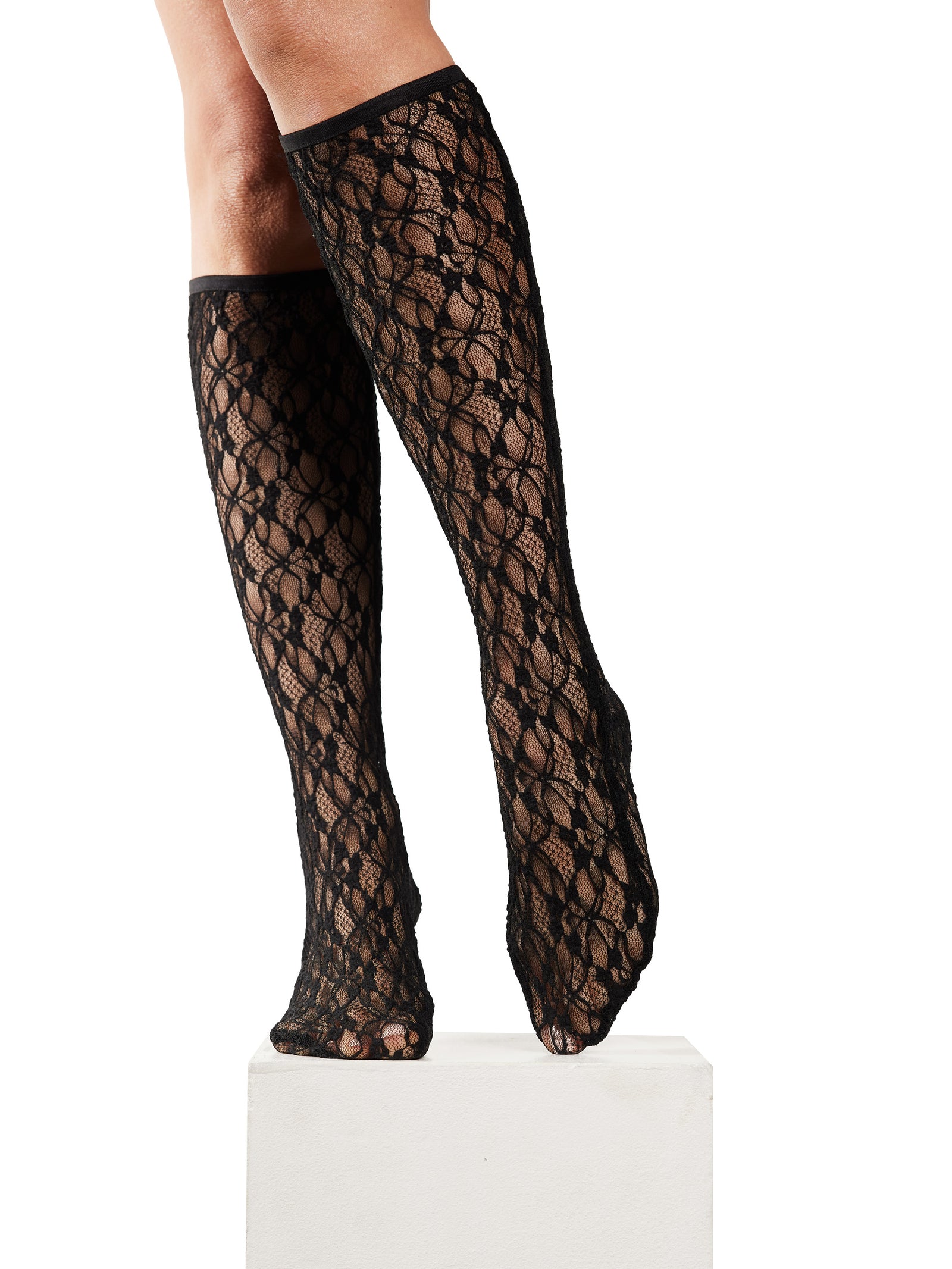 Simone Wild Lace Knee Socks