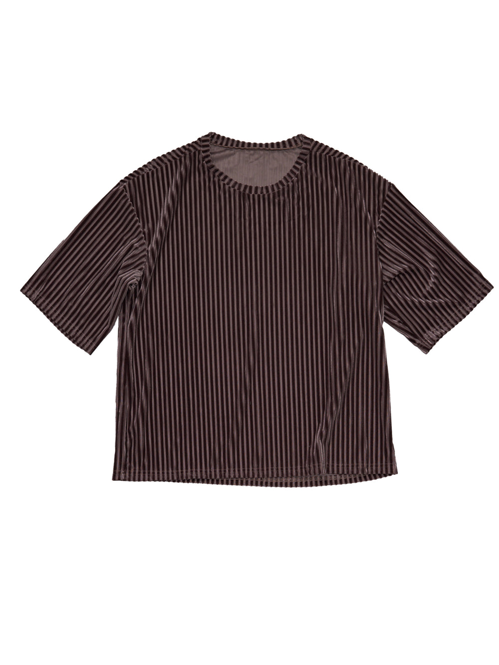 Rib Velvet Oversized Tee