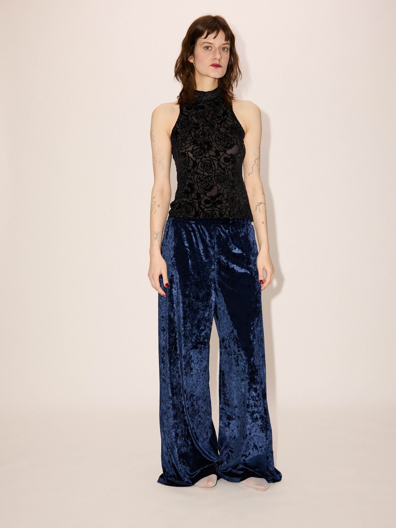 Pocket Pants Crushed Velvet