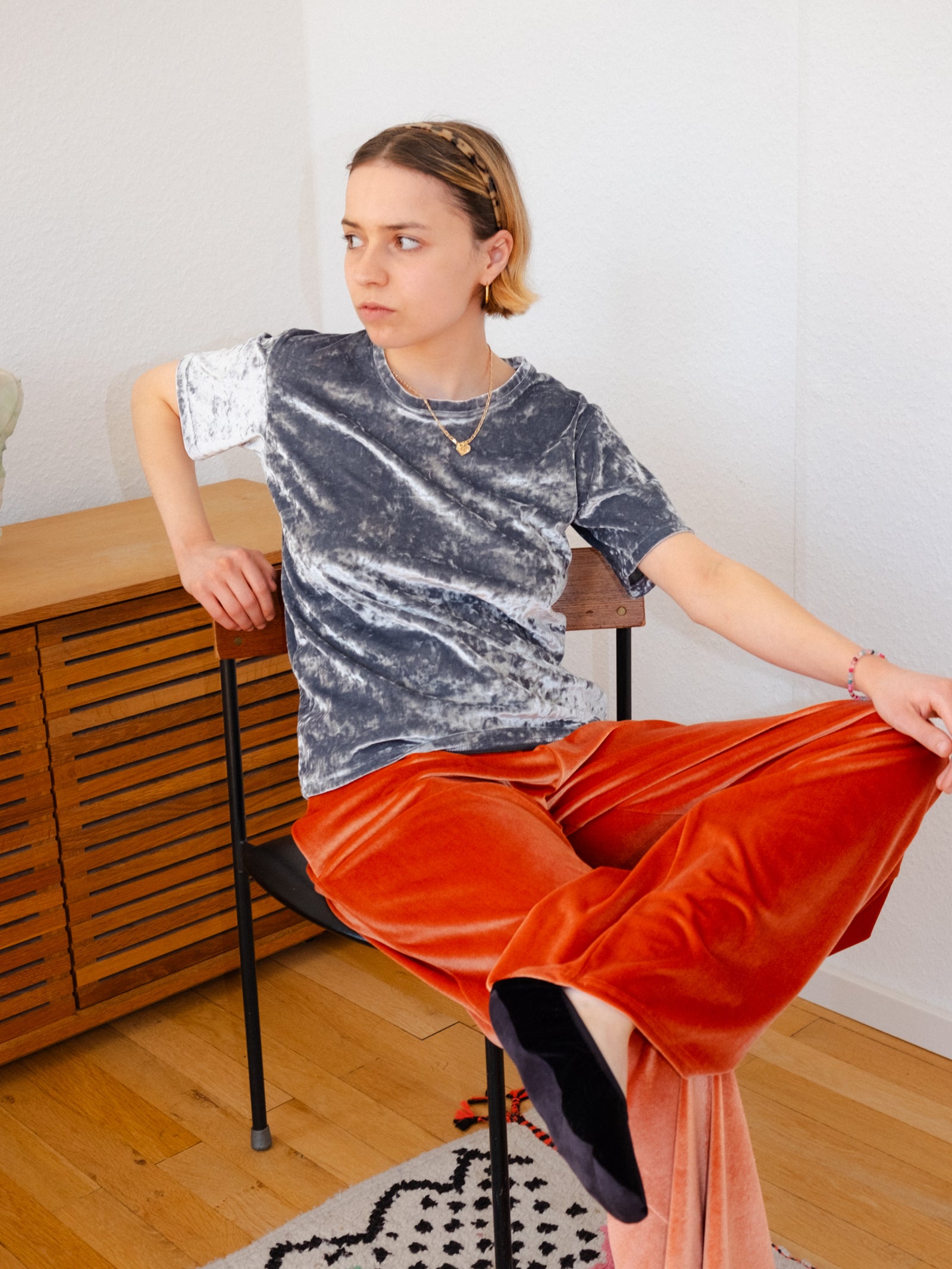 Hammered Velvet T-Shirt